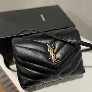 Authentic Saint Laurent Loulou toy quilted leather shoulder bag 100% leather.